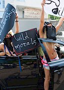 Topless protest