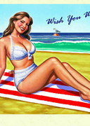 Kelly Brook postcard