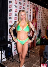 Porn star boobs at AVN 2025 Adult Entertainment Expo