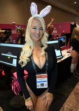 Porn star boobs at AVN 2025 Adult Entertainment Expo