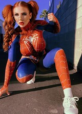 Big tit spider woman