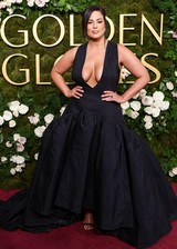 Ashley Graham Golden Globes cleavage