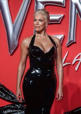 Hannah Waddingham latex dress