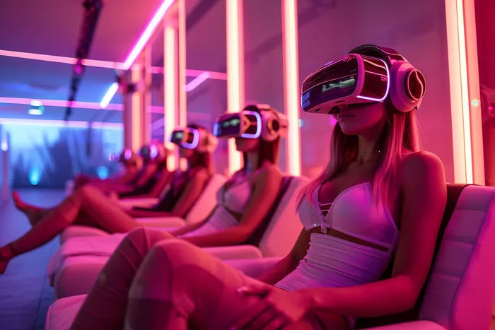 Babes with VR headsets