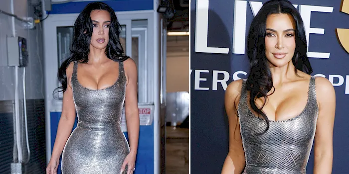 Kim Kardashian arrive for SNL 50th