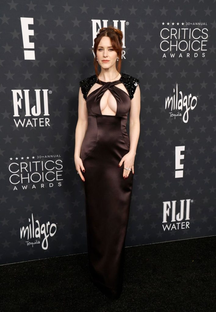 Rachel Brosnahan busty on the red carpet