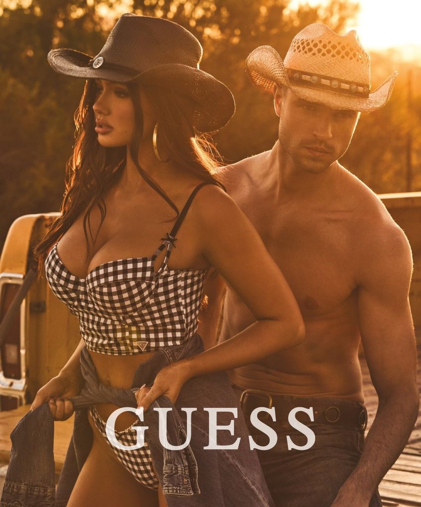 Ella Cervetto is a busty country girl for GUESS